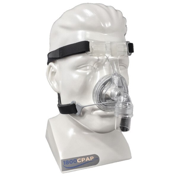 Model Wearing Zest Nasal CPAP Mask